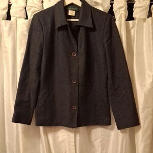 Harve Benard Dark Gray Blazer Wool Blend  10